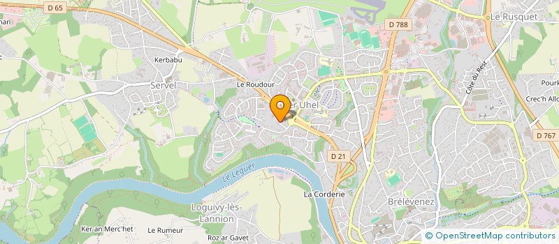 localisation de l'entreprise BE NEW BREIZH  LANNION