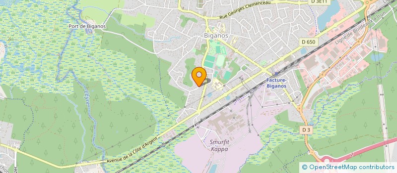 localisation de l'entreprise BE NEW CONSULTING  BIGANOS