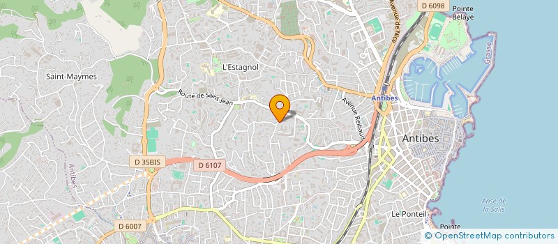 localisation de l'entreprise BE O TOUR  ANTIBES