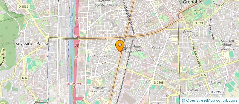 localisation de l'entreprise BE PARTNERS à VOIRON