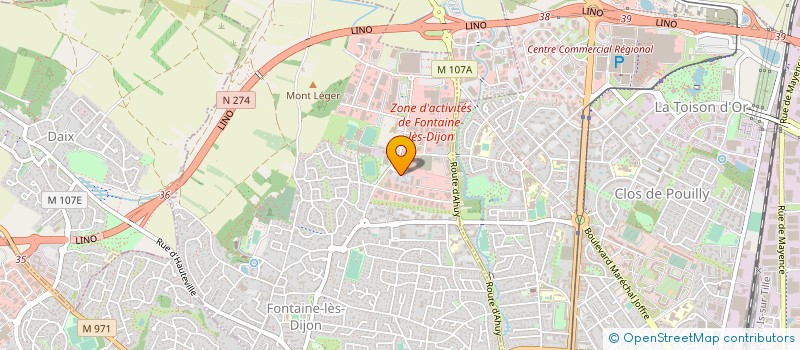 localisation de l'entreprise BE RENOVATION  FONTAINE-LES-DIJON