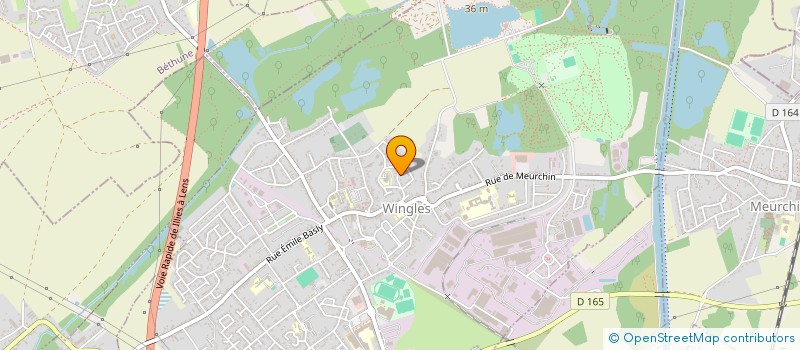 localisation de l'entreprise BE RENT  WINGLES