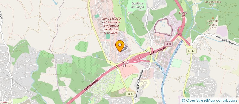 localisation de l'entreprise BE SECURE à FREJUS
