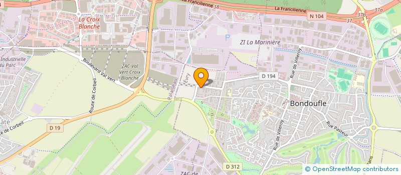 localisation de l'entreprise BE SERVICE à BONDOUFLE