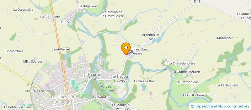 localisation de l'entreprise BE.SI.NI  LES LUCS-SUR-BOULOGNE