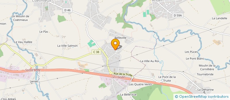 localisation de l'entreprise BE-SLG  COETMIEUX