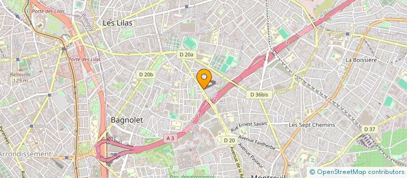 localisation de l'entreprise BE SMART & CO  BAGNOLET