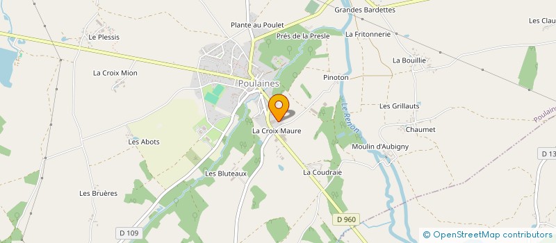 localisation de l'entreprise BE SOFT à POULAINES