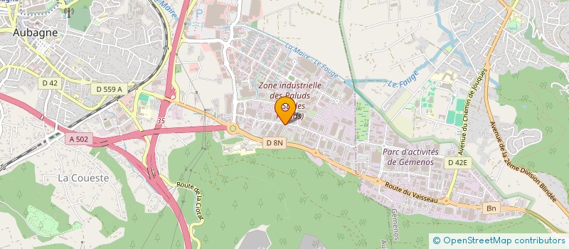 localisation de l'entreprise BE SOLAR à AUBAGNE
