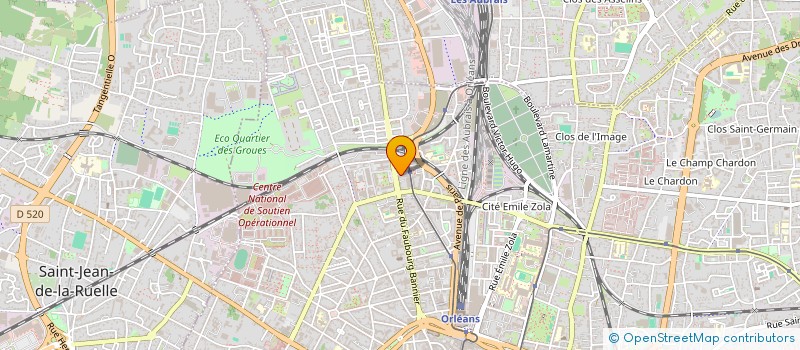 localisation de l'entreprise BE SUN à ORLEANS
