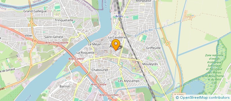 localisation de l'entreprise BE TECHNIBAT à ARLES