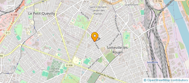 localisation de l'entreprise BE TECHNIROUTE à SOTTEVILLE-LES-ROUEN