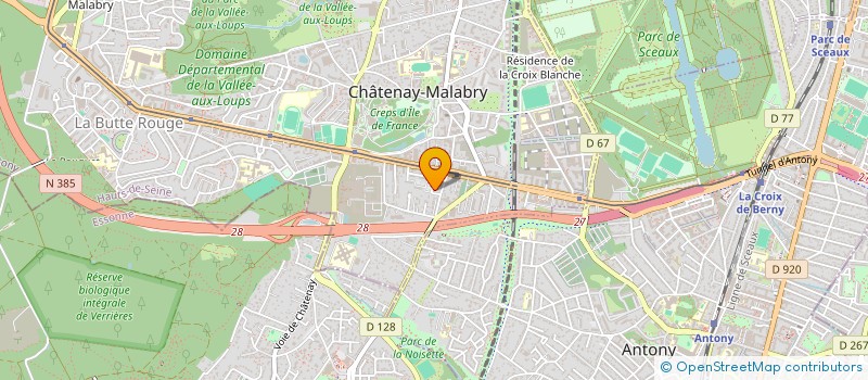 localisation de l'entreprise BE TELECOM à CHATENAY-MALABRY