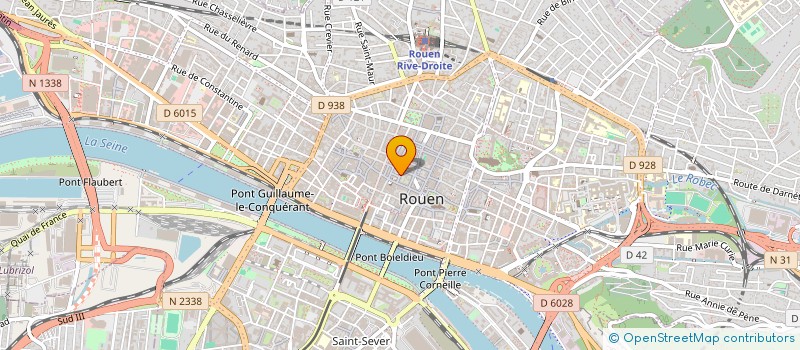 localisation de l'entreprise BE THOURET à ROUEN