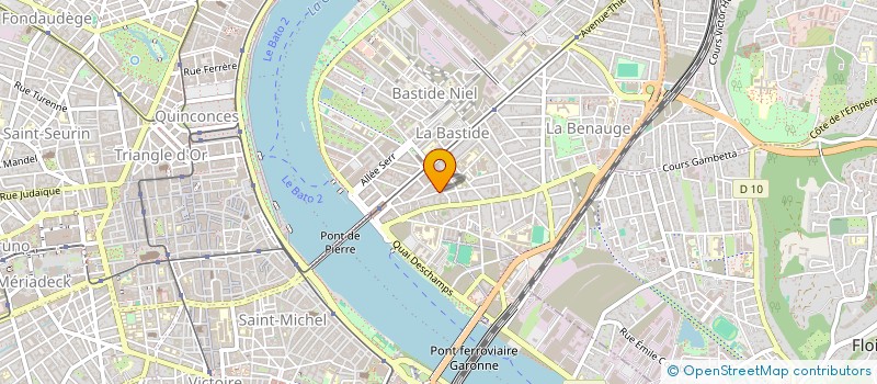 localisation de l'entreprise BE TROM HOLDING  BORDEAUX