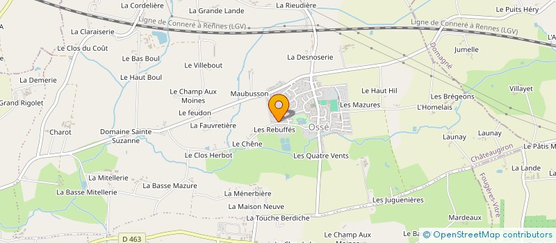 localisation de l'entreprise BE-TY  CHATEAUGIRON