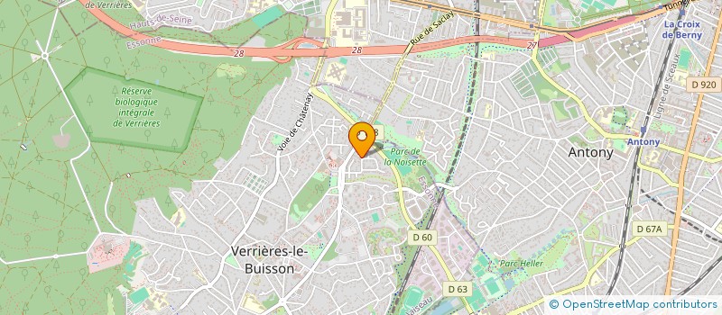 localisation de l'entreprise BE U MAN à VERRIERES-LE-BUISSON
