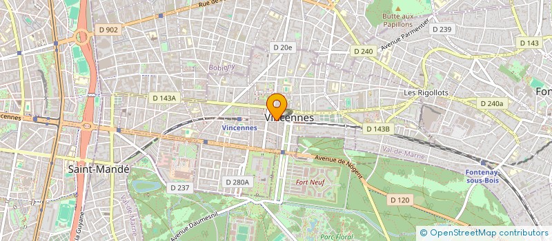 localisation de l'entreprise BE UP CONSEILS  VINCENNES