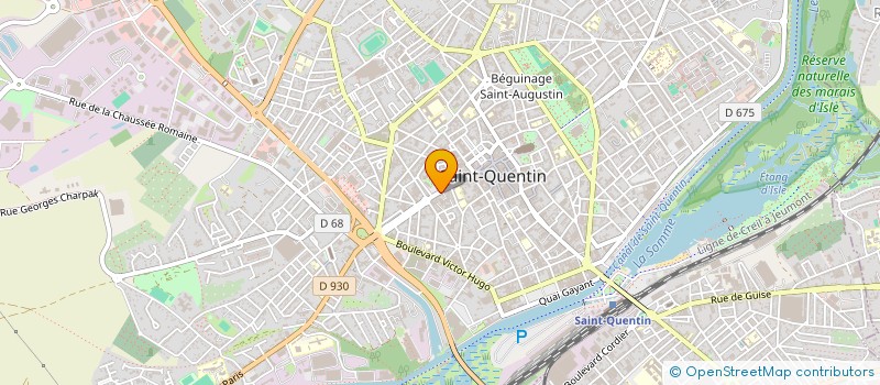 localisation de l'entreprise BE - WARE - INFORMATIQUE à SAINT-QUENTIN