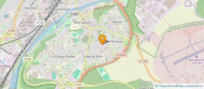 localisation de l'entreprise BE YAMINIK CONSEIL  CREIL