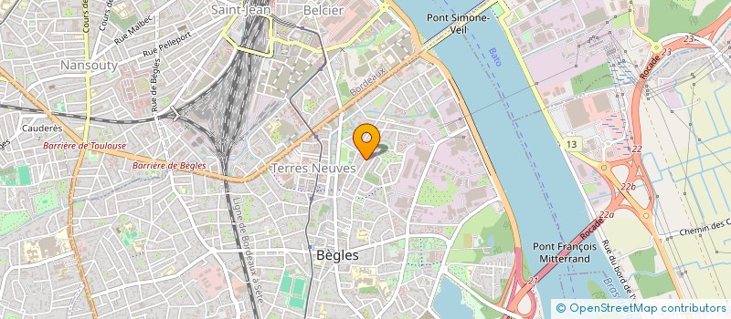 localisation de l'entreprise BE YOU à BEGLES