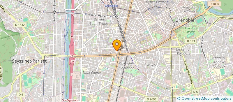 localisation de l'entreprise BE YOUSS  GRENOBLE