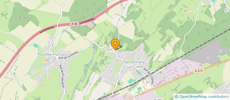 localisation de l'entreprise BE'ZAK AUTOS  DANNEMARIE SUR CRETE