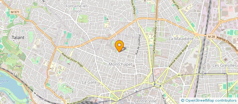 localisation de l'entreprise BE2MA à DIJON