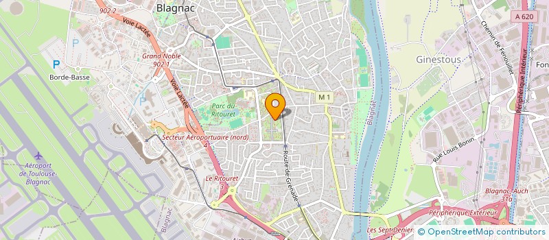localisation de l'entreprise BE2O à BLAGNAC