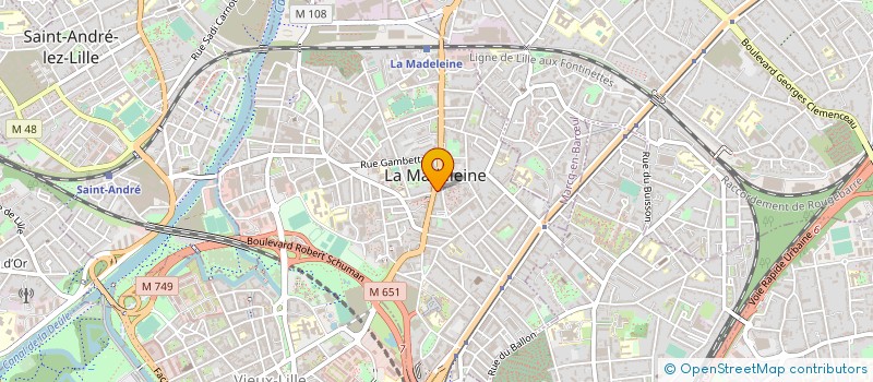 localisation de l'entreprise BE2S INGENIERIE à LA MADELEINE