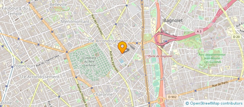 localisation de l'entreprise BE4  PARIS