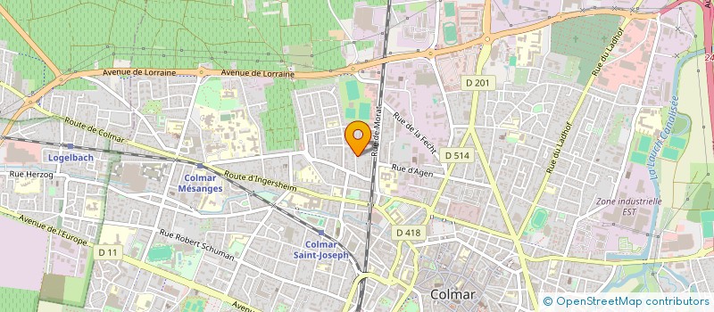 localisation de l'entreprise BE4CHANGE  COLMAR