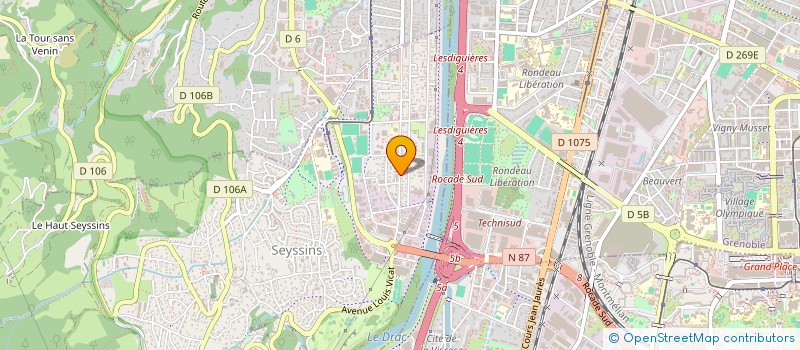 localisation de l'entreprise BEA à SEYSSINS