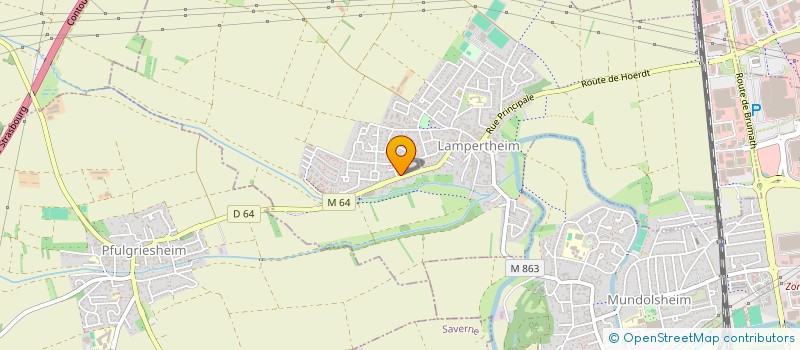 localisation de l'entreprise BEA 67  LAMPERTHEIM