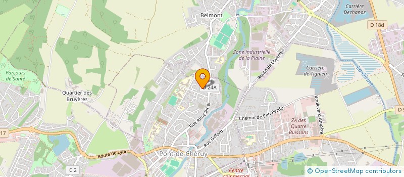 localisation de l'entreprise BEA  PONT-DE-CHERUY