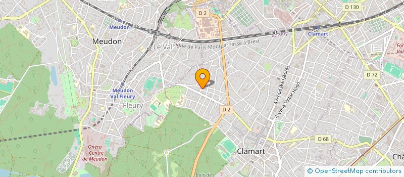 localisation de l'entreprise BEA-COR à CLAMART