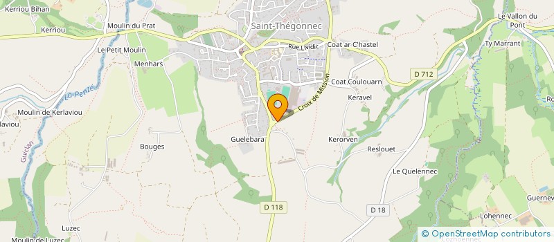 localisation de l'entreprise BEA KEJOTHY TAXI  SAINT-THEGONNEC LOC-EGUINER