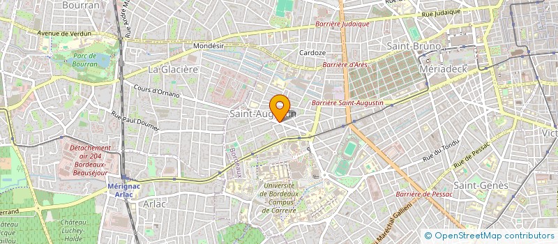 localisation de l'entreprise BEA.M.G.  BORDEAUX