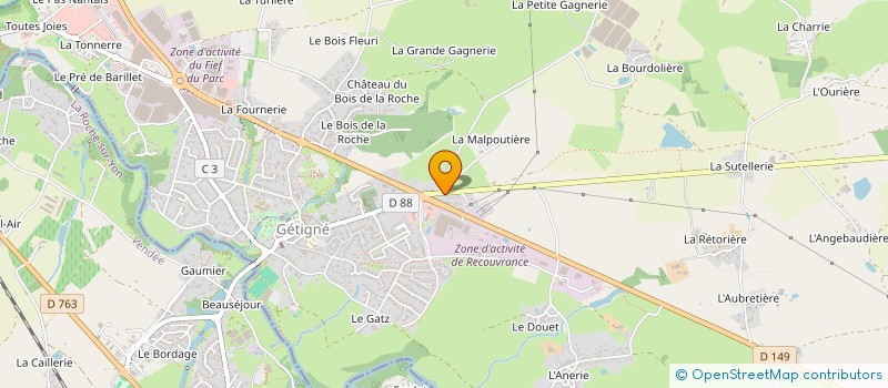 localisation de l'entreprise BEA SANTE  GETIGNE