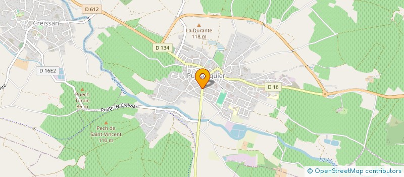 localisation de l'entreprise BEABA ACOUSTIQUE  PUISSERGUIER