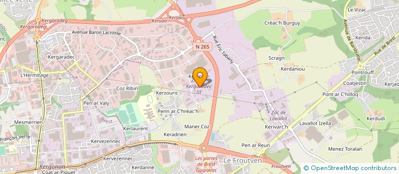 localisation de l'entreprise BEABLE à GUIPAVAS
