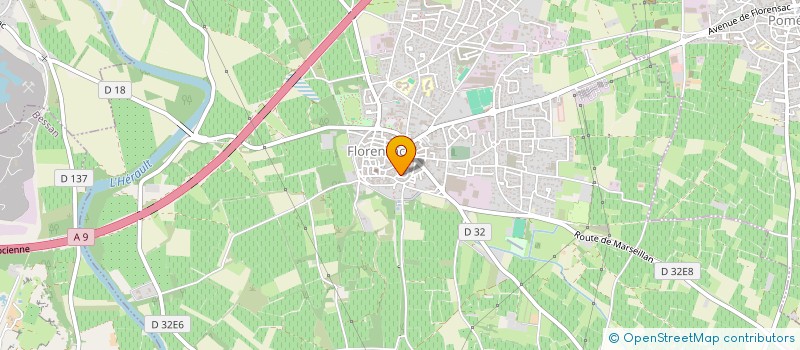 localisation de l'entreprise BEACH 2  FLORENSAC