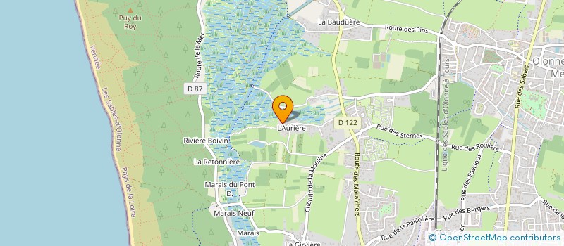 localisation de l'entreprise BEACH BOX à LES SABLES D'OLONNE