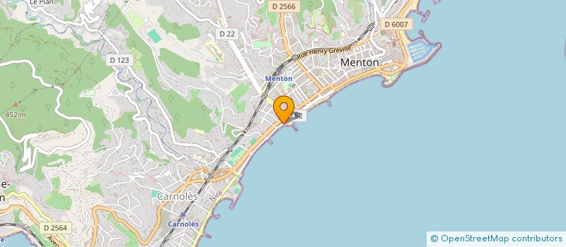 localisation de l'entreprise BEACH BREAK  MENTON