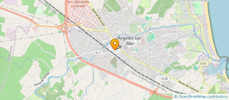 localisation de l'entreprise BEACH BURGER  ARGELES SUR MER