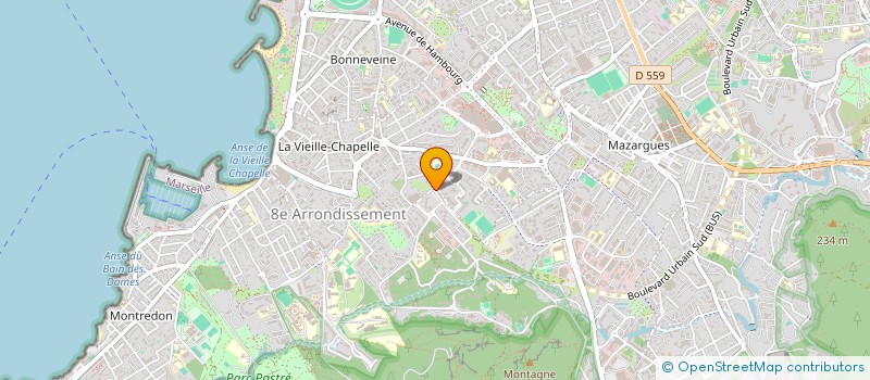 localisation de l'entreprise BEACH CONNECT  MARSEILLE 8EME