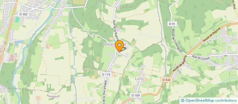 localisation de l'entreprise BEACH HOUSE  OLEAC-DEBAT