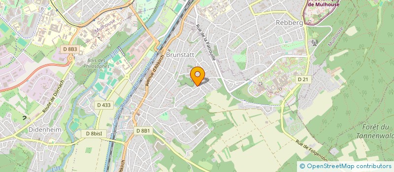 localisation de l'entreprise BEACH MEDITERRANEE  BRUNSTATT-DIDENHEIM