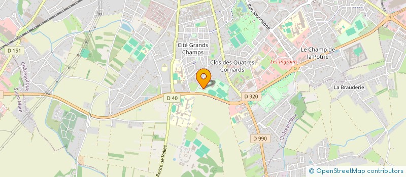 localisation de l'entreprise BEACH SOCCER INDRE à CHATEAUROUX