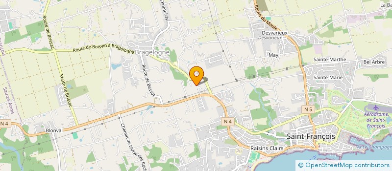 localisation de l'entreprise BEACH TENNIS AN NOU  SAINT-FRANCOIS